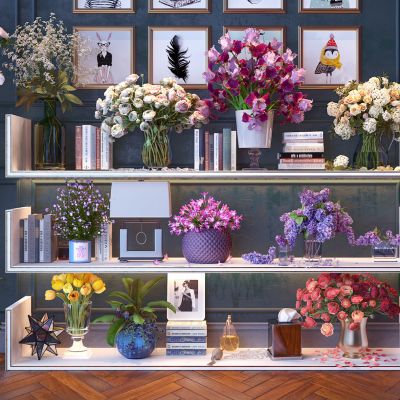 现代花 花卉 盆栽 植物花草 玫瑰花 画