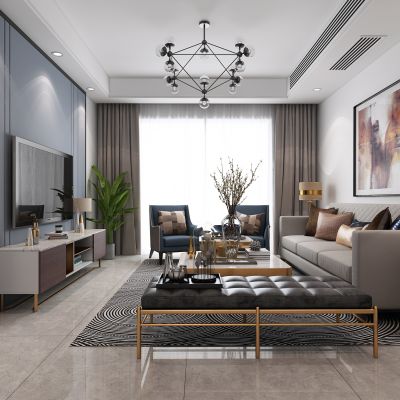 现代客餐厅，轻奢客餐厅，现代轻奢客餐厅，