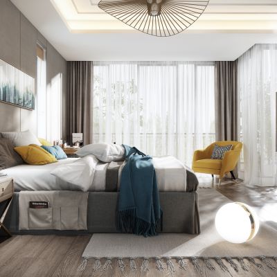现代中式卧室
