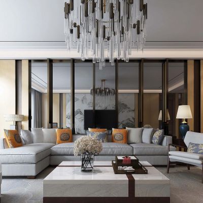 新中式客厅餐厅