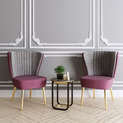 现代休闲椅边几组合