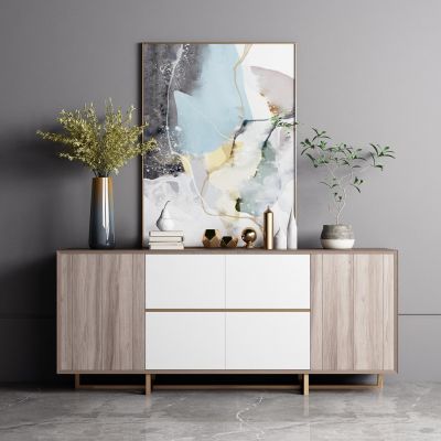 现代轻奢边柜玄关柜