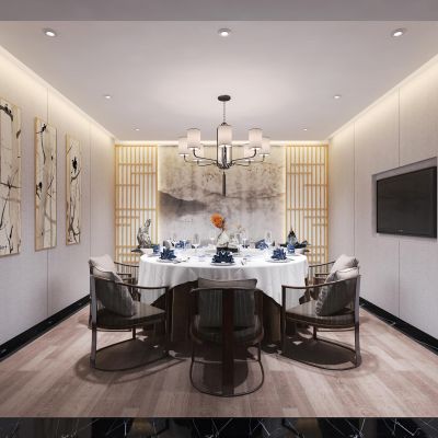 新中式餐厅包厢