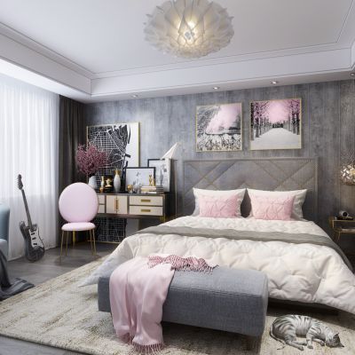 现代轻奢卧室