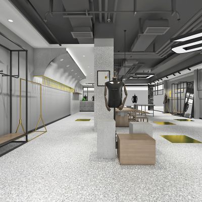 工业风服装店设计