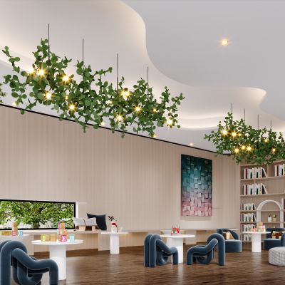 北欧现代简约轻奢风格儿童休闲娱乐区