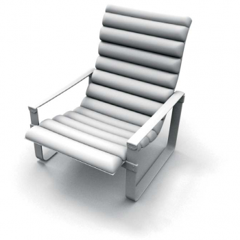 沙发_白模3D模型