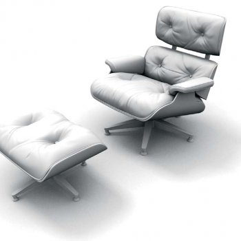 沙发_白模3D模型