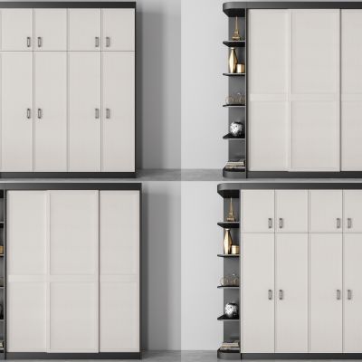 现代轻奢实木衣柜组合