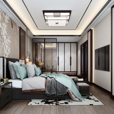 新中式卧室现代