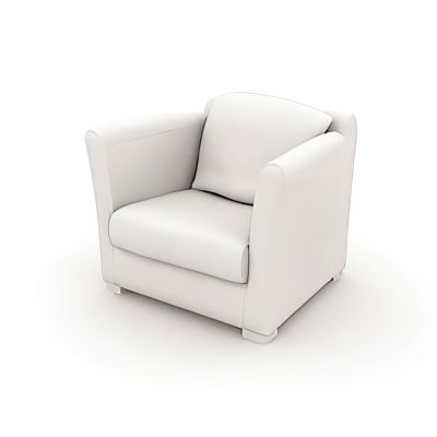 扶手椅_白模