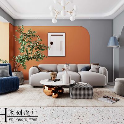 现代客餐厅CR渲染