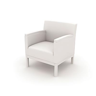 扶手椅_白模