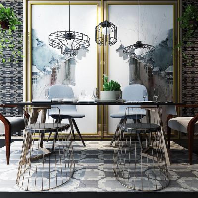 北欧餐桌椅组合