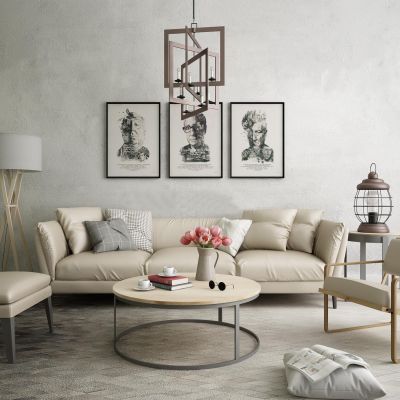 米兰现代沙发组合休闲椅