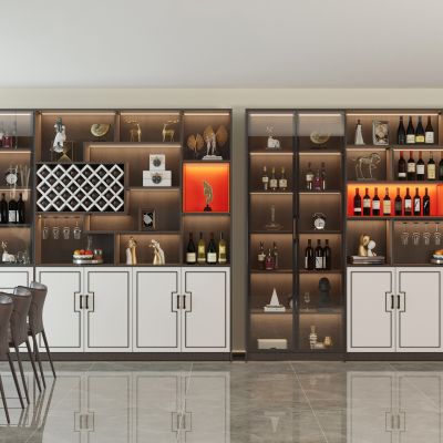 新中式酒柜 置物柜 玄关柜 展示柜