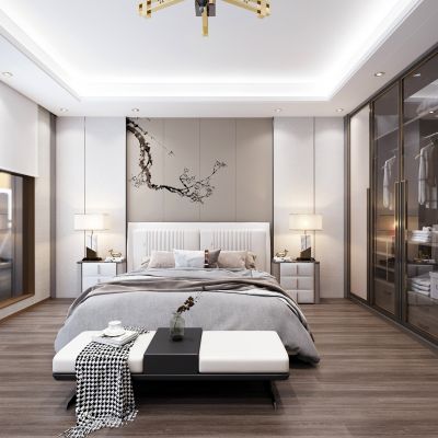 新中式卧室