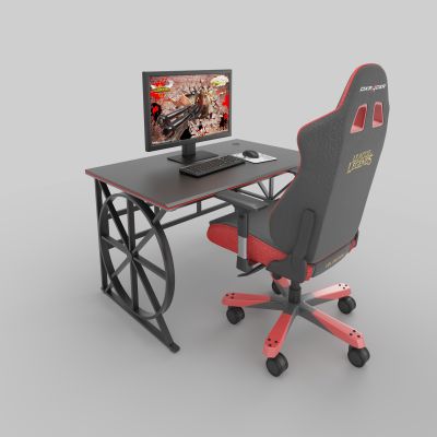 现代电竞桌椅3D模型