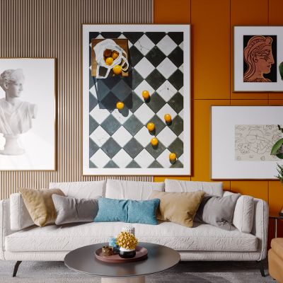 北欧现代简约轻奢风格客厅