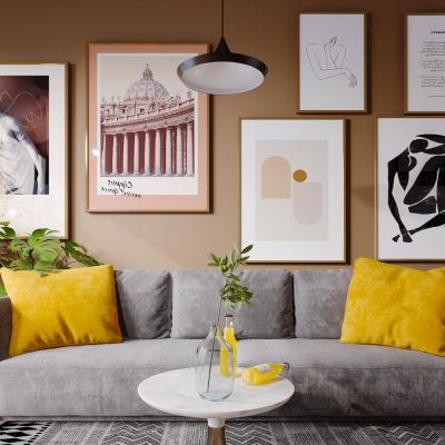 北欧现代简约轻奢风格客厅