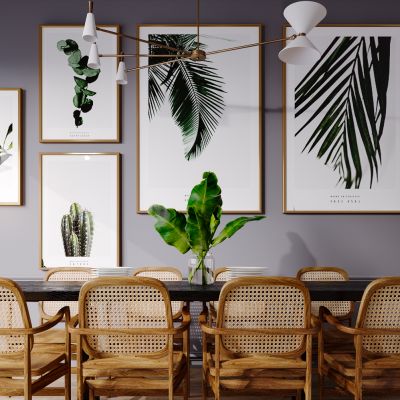 北欧现代简约轻奢风格餐厅