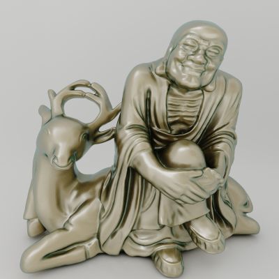 中式风格佛像雕塑