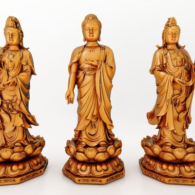 中式风格佛像雕塑