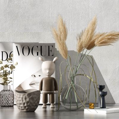 现代花瓶植物摆件