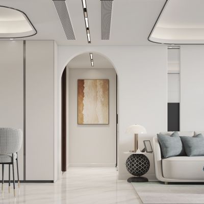 现代风格客厅餐厅