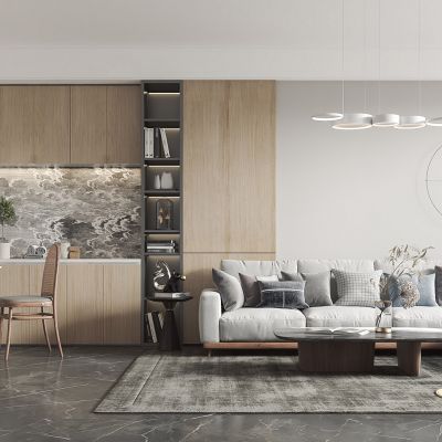 北欧风格客厅餐厅