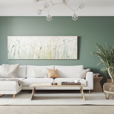 北欧原木客厅餐厅