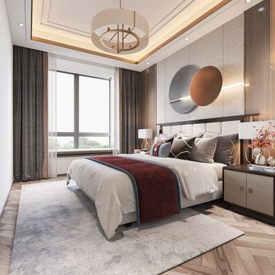 新中式卧室