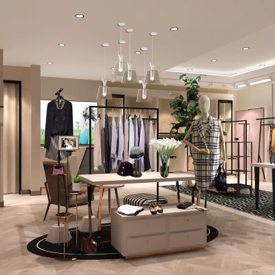 现代轻奢服装店