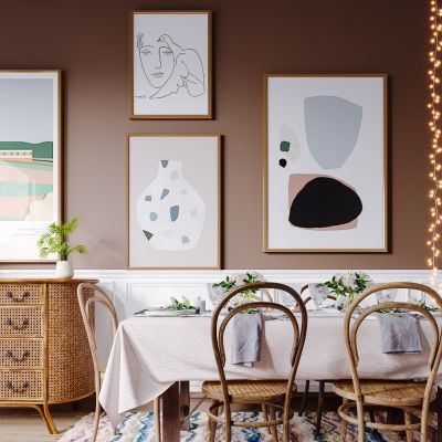 北欧现代简约轻奢风格餐厅