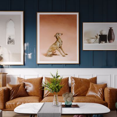 北欧现代简约轻奢风格客厅