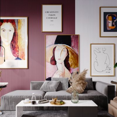 北欧现代简约轻奢风格客厅