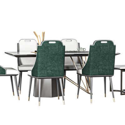 现代餐桌椅组合