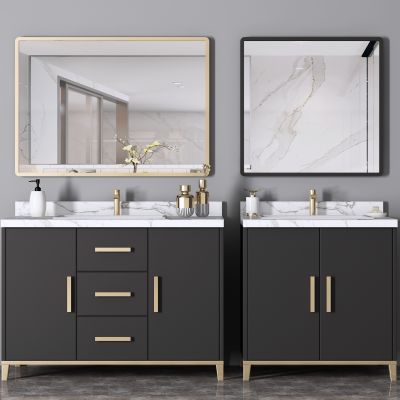 现代轻奢浴室柜洗手台