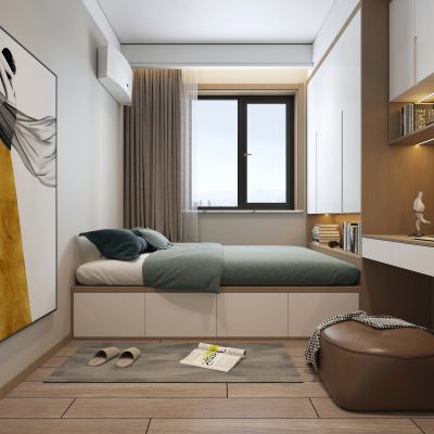 现代简约榻榻米书房