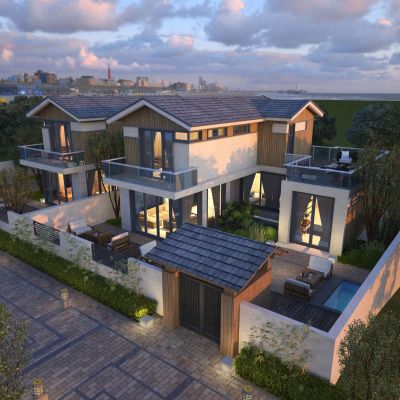 新中式别墅小院