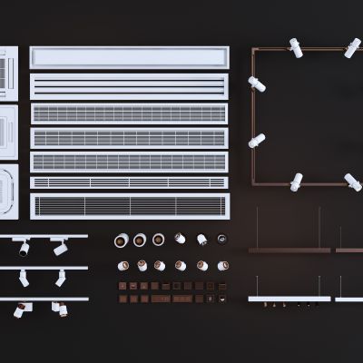 中央空调出风口轨道射灯