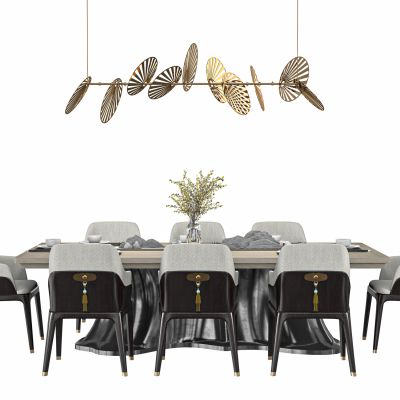 新中式餐桌椅组合