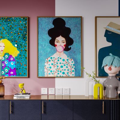 北欧现代简约轻奢风格客厅电视柜