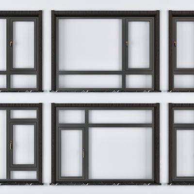 现代门窗户断桥铝塑钢门窗铝合金门窗