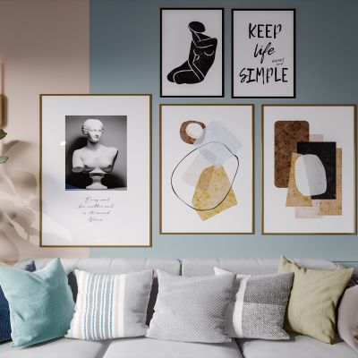 北欧现代简约轻奢风格客厅沙发组合