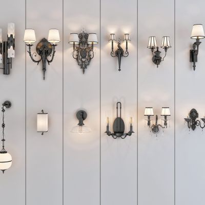欧式壁灯组合