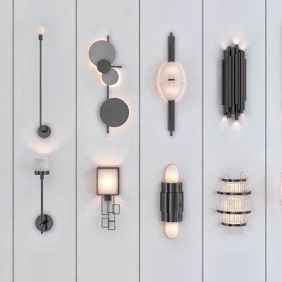 现代轻奢简约壁灯组合