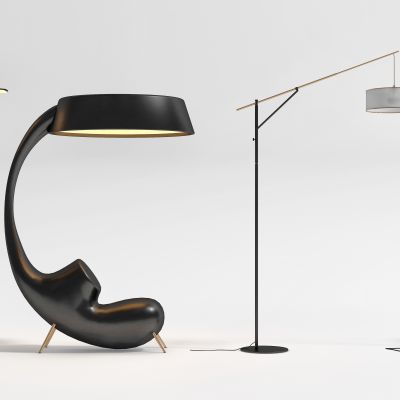 现代简约轻奢落地灯组合