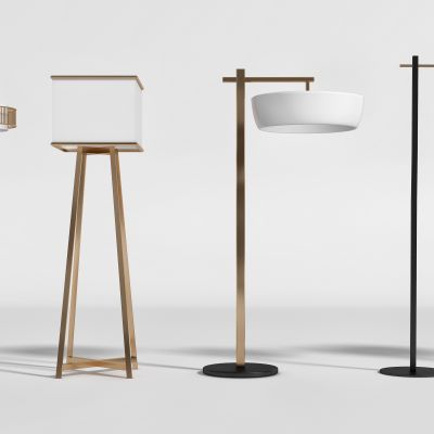 新中式落地灯组合