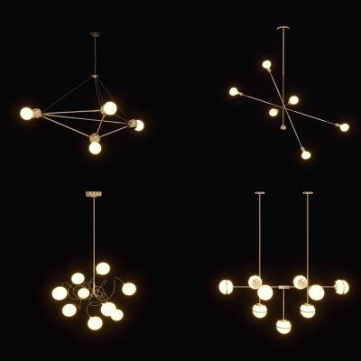 现代轻奢简约吊灯组合